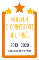 Meilleur E-Commerçant de l'année - 2019/20 - Catégorie Agences de Voyage